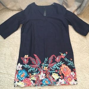 Talbots linen sheath dress